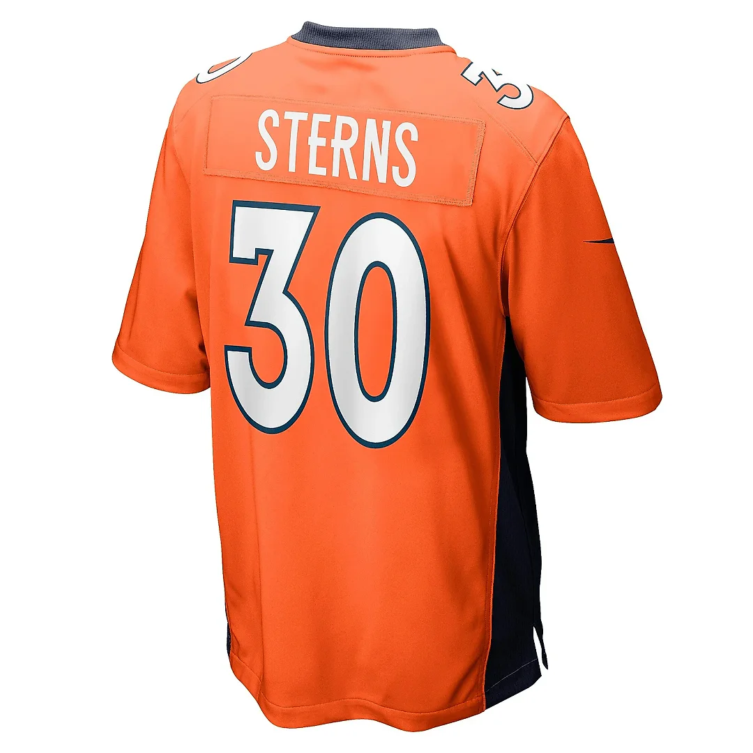 Zennovawear Men's Denver Broncos Caden Sterns Orange Game Jersey