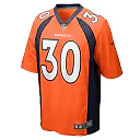 Zennovawear Men's Denver Broncos Caden Sterns Orange Game Jersey