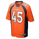 Zennovawear Men's Denver Broncos Christopher Allen Orange Game Player Jersey