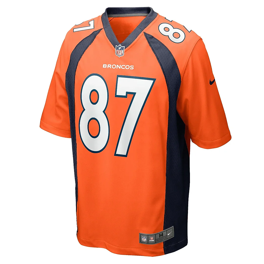 Zennovawear Men's Denver Broncos David Sills Orange Team Game Jersey