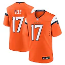 Zennovawear Men's Denver Broncos Devaughn Vele Orange Team Game Jersey
