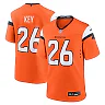 Zennovawear Men's Denver Broncos Devon Key Orange Team Game Jersey