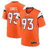 Zennovawear Men's Denver Broncos D.J. Jones Orange Team Game Jersey