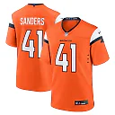 Zennovawear Men's Denver Broncos Drew Sanders Orange Team Game Jersey