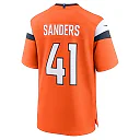 Zennovawear Men's Denver Broncos Drew Sanders Orange Team Game Jersey