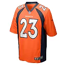 Zennovawear Men's Denver Broncos Fabian Moreau Orange Team Game Jersey