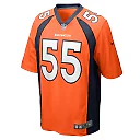 Zennovawear Men's Denver Broncos Frank Clark Orange Team Game Jersey