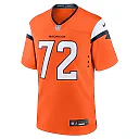 Zennovawear Men's Denver Broncos Garett Bolles Orange Team Game Jersey