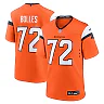 Zennovawear Men's Denver Broncos Garett Bolles Orange Team Game Jersey