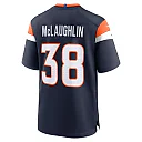 Zennovawear Men's Denver Broncos Jaleel McLaughlin Navy Alternate Game Jersey