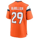 Zennovawear Men's Denver Broncos Ja'Quan McMillian Orange Team Game Jersey