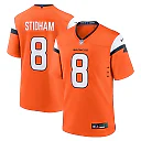Zennovawear Men's Denver Broncos Jarrett Stidham Orange Team Game Jersey