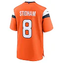 Zennovawear Men's Denver Broncos Jarrett Stidham Orange Team Game Jersey