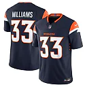 Zennovawear Men's Denver Broncos Javonte Williams Navy Mile High Collection Vapor F.U.S.E. Limited Jersey