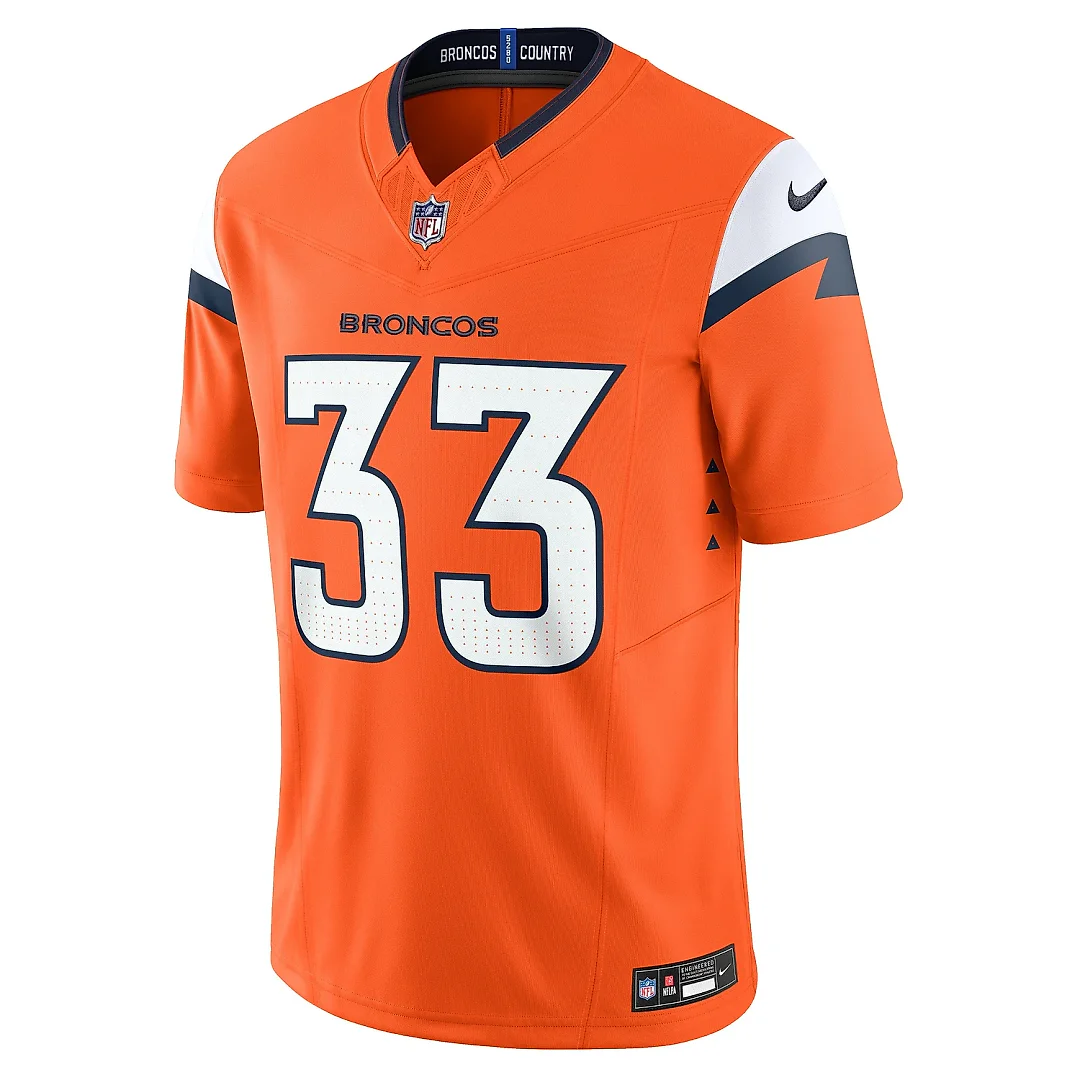 Zennovawear Men's Denver Broncos Javonte Williams Orange Mile High Collection Vapor F.U.S.E. Limited Jersey
