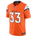 Zennovawear Men's Denver Broncos Javonte Williams Orange Mile High Collection Vapor F.U.S.E. Limited Jersey
