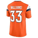 Zennovawear Men's Denver Broncos Javonte Williams Orange Mile High Collection Vapor F.U.S.E. Limited Jersey