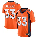 Zennovawear Men's Denver Broncos Javonte Williams Orange Vapor Untouchable Limited Jersey