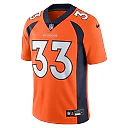Zennovawear Men's Denver Broncos Javonte Williams Orange Vapor Untouchable Limited Jersey