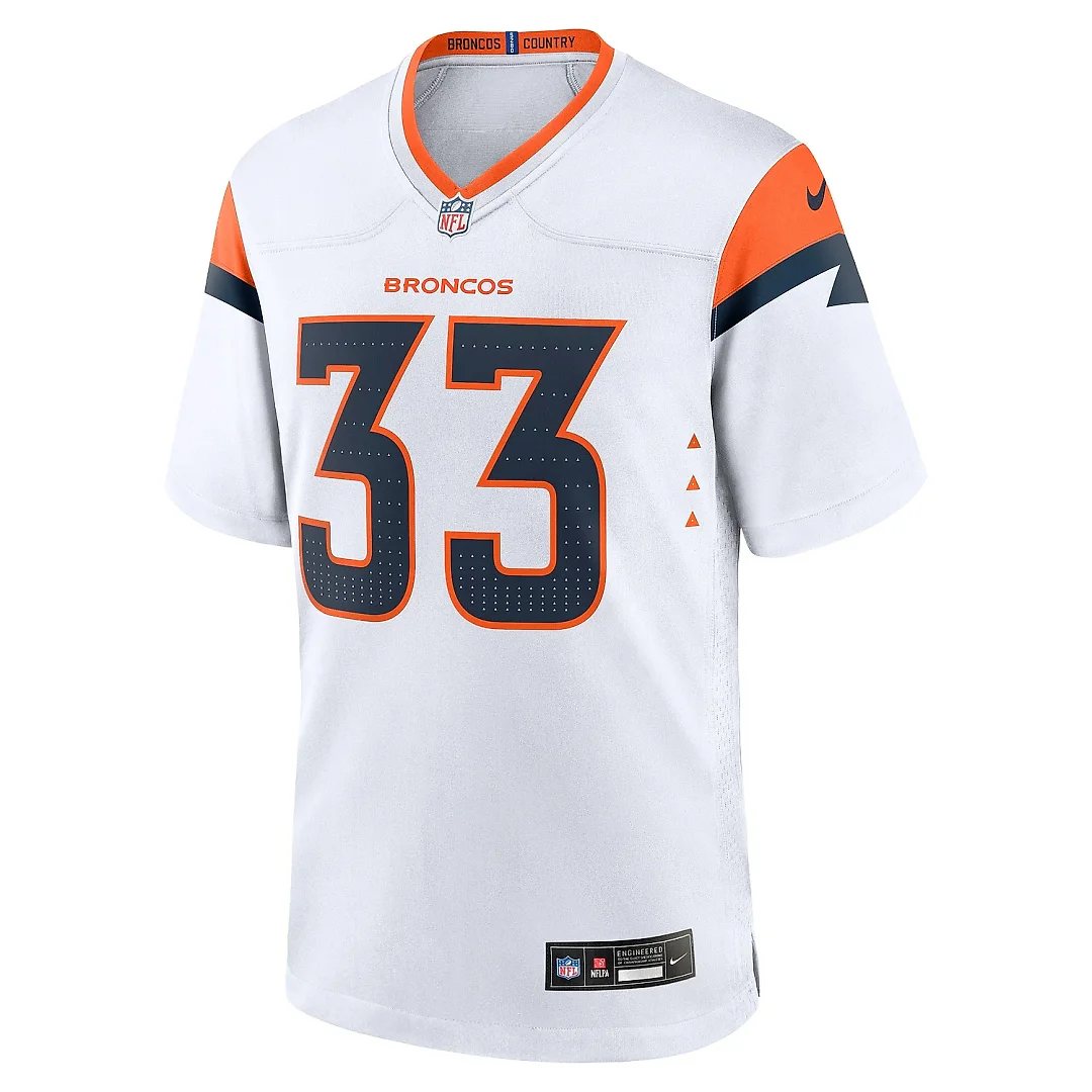 Zennovawear Men's Denver Broncos Javonte Williams White Mile High Collection Game Jersey
