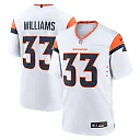 Zennovawear Men's Denver Broncos Javonte Williams White Mile High Collection Game Jersey
