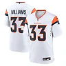 Zennovawear Men's Denver Broncos Javonte Williams White Mile High Collection Game Jersey