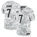 Zennovawear Men's Denver Broncos John Elway Arctic Camo 2024 Salute to Service Retired Player Limited Jersey