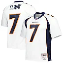 Zennovawear Men's Denver Broncos John Elway Mitchell & Ness White 1998 Legacy Jersey
