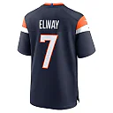 Zennovawear Men's Denver Broncos John Elway Navy Mile High Collection Alternate Retired Player Game Jersey
