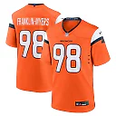 Zennovawear Men's Denver Broncos John Franklin-Myers Orange Team Game Jersey