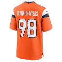 Zennovawear Men's Denver Broncos John Franklin-Myers Orange Team Game Jersey