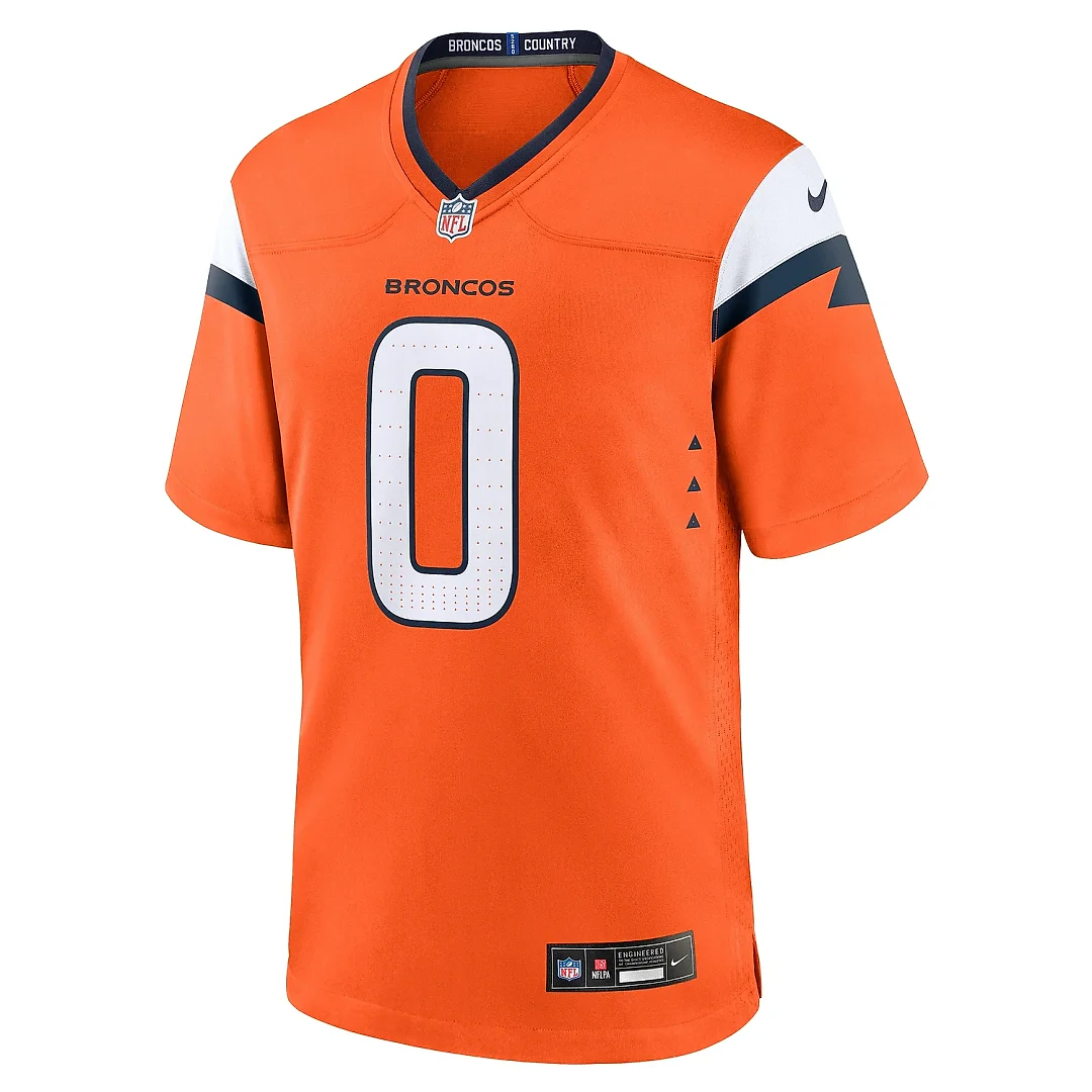 Zennovawear Men's Denver Broncos Jonathon Cooper Orange Team Game Jersey