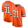 Zennovawear Men's Denver Broncos Justin Simmons Orange Alternate Game Jersey