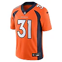 Zennovawear Men's Denver Broncos Justin Simmons Orange Vapor Untouchable Limited Jersey