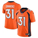Zennovawear Men's Denver Broncos Justin Simmons Orange Vapor Untouchable Limited Jersey