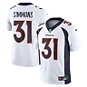 Zennovawear Men's Denver Broncos Justin Simmons White Vapor Untouchable Limited Jersey