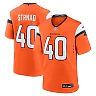 Zennovawear Men's Denver Broncos Justin Strnad Orange Team Game Jersey