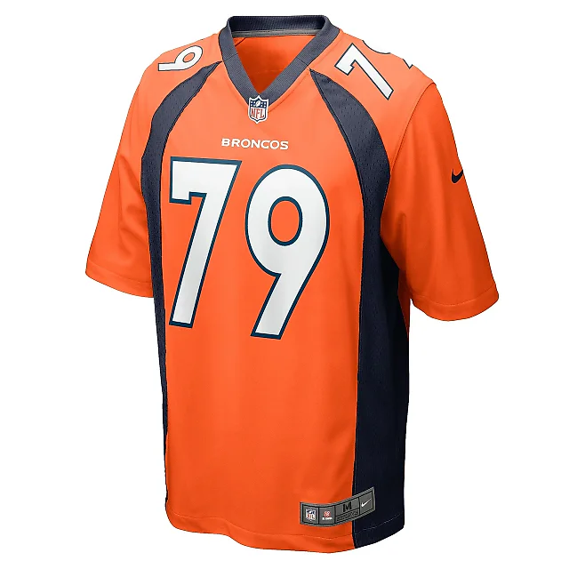 Zennovawear Men's Denver Broncos Lloyd Cushenberry III Orange Game Player Jersey