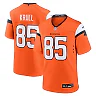 Zennovawear Men's Denver Broncos Lucas Krull Orange Team Game Jersey