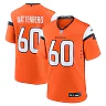 Zennovawear Men's Denver Broncos Luke Wattenberg Orange Team Game Jersey