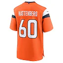 Zennovawear Men's Denver Broncos Luke Wattenberg Orange Team Game Jersey