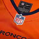 Zennovawear Men's Denver Broncos Malcolm Roach Orange Team Game Jersey