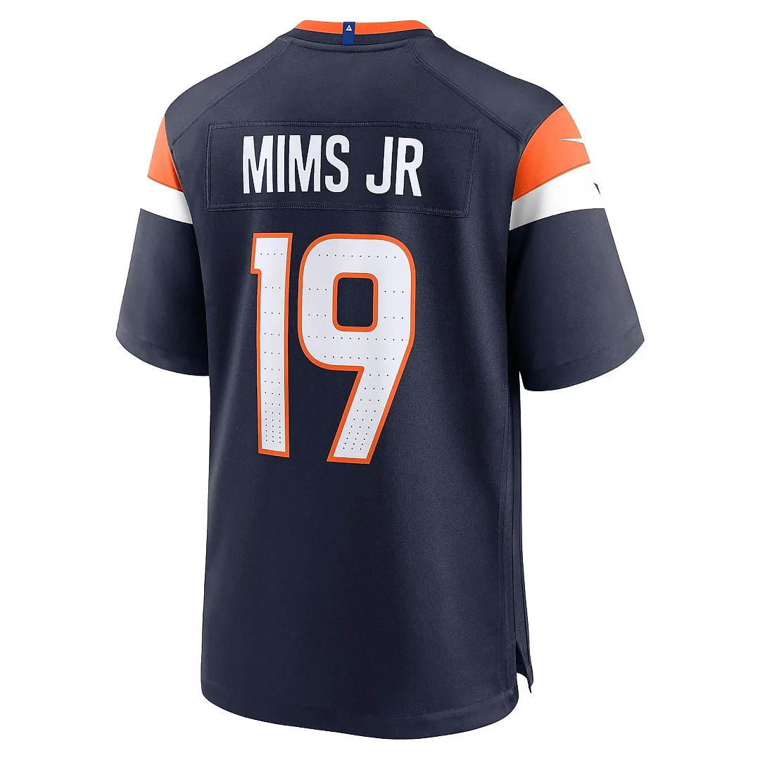Zennovawear Men's Denver Broncos Marvin Mims Jr Navy Alternate Game Jersey