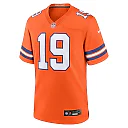 Zennovawear Men's Denver Broncos Marvin Mims Jr Orange Mile High Collection 1977 Throwback Player Game Jersey