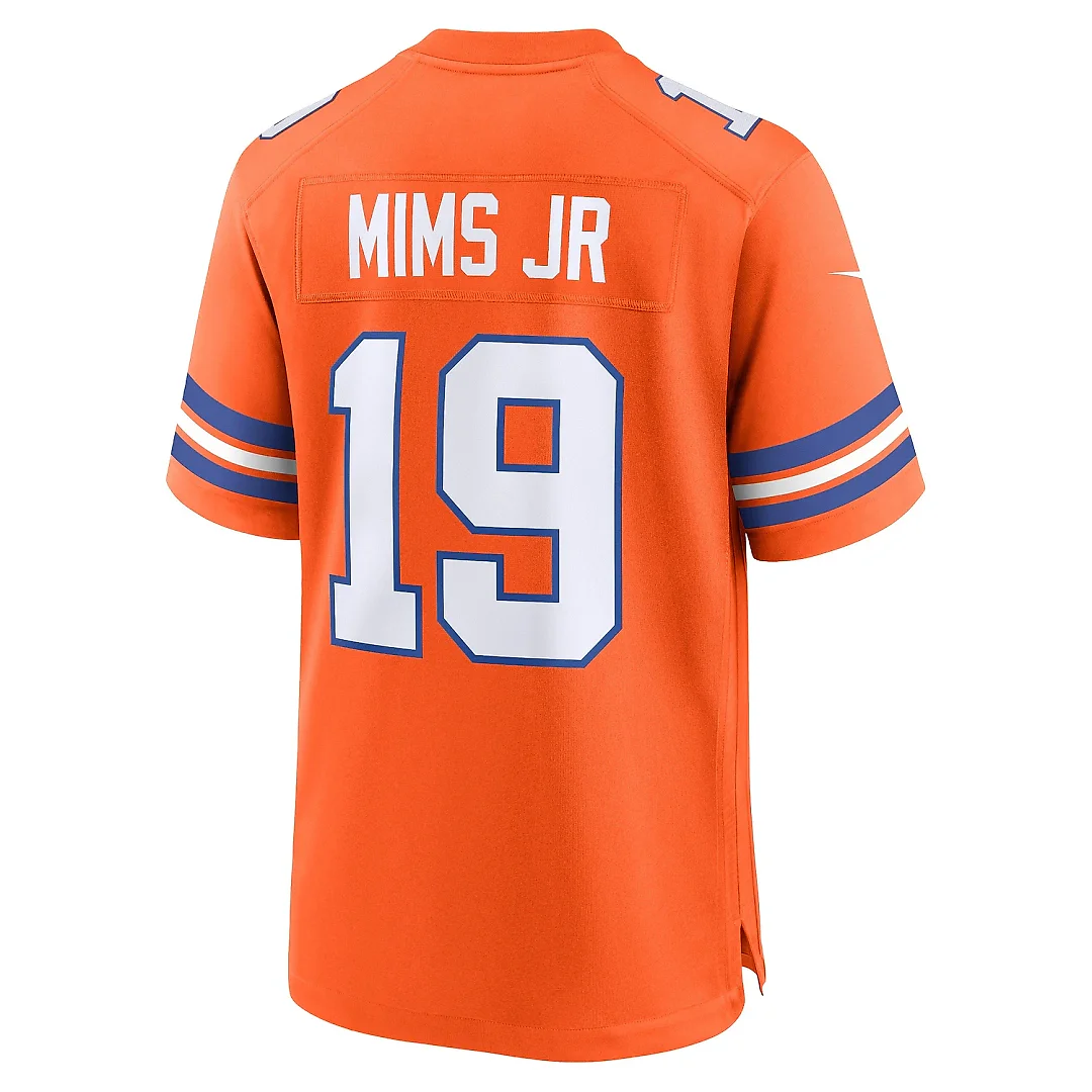 Zennovawear Men's Denver Broncos Marvin Mims Jr Orange Mile High Collection 1977 Throwback Player Game Jersey