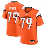 Zennovawear Men's Denver Broncos Matt Peart Orange Team Game Jersey