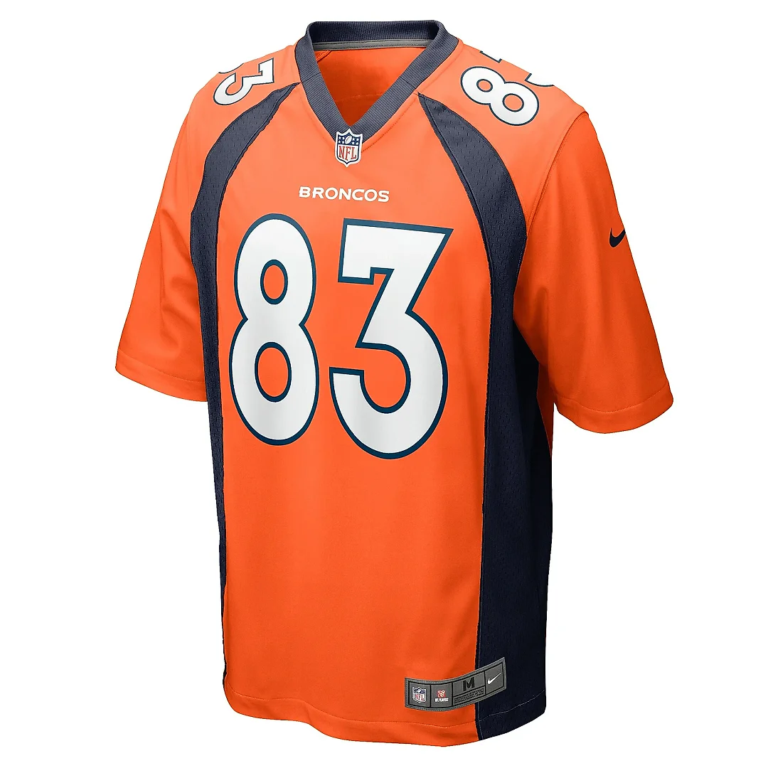 Zennovawear Men's Denver Broncos Michael Bandy Orange Team Game Jersey