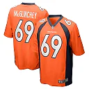 Zennovawear Men's Denver Broncos Mike McGlinchey Orange Game Player Jersey