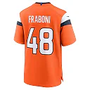 Zennovawear Men's Denver Broncos Mitchell Fraboni Orange Team Game Jersey