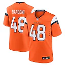 Zennovawear Men's Denver Broncos Mitchell Fraboni Orange Team Game Jersey